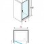 технічна схема Душові двері Novellini Zephyros G ZEPHYRG72-1H 75 см