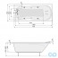 креслення Ванна акрилова Pool Spa Muza 170x75 PWPH310ZN000000