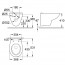 креслення Унітаз підвісний Grohe BauCeramic 39427000 + 39493000