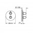 креслення Термостат для душа Grohe Grohtherm 1000 19985000