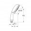 креслення Ручний душ Grohe Tempesta Rustic 100 26085001