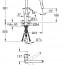 чертеж Кухонный смеситель Grohe Concetto 31483002