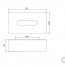 креслення Бокс для серветок Emco Loft 0557 001 00