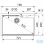 креслення Кухонна мийка Franke Urban UBG 610-78 114.0574.959